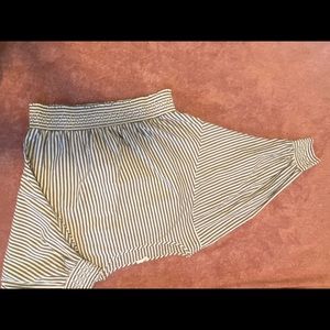 STRIPED BAT-WING BLOUSE